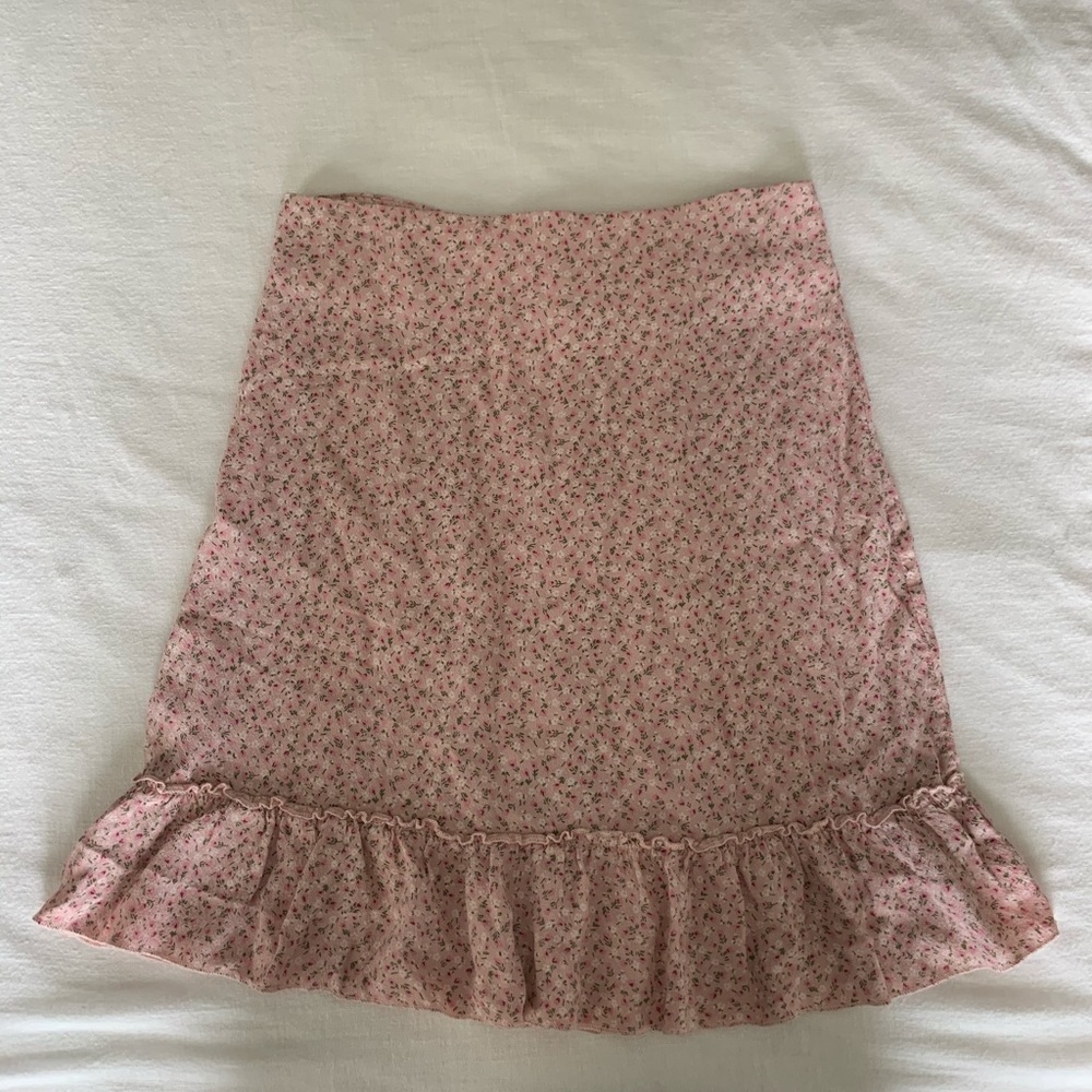 Brandy floral mini skirt!